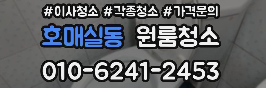 호매실동 이사청소