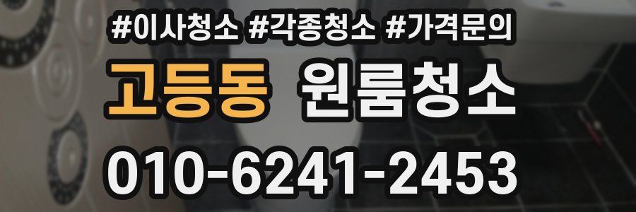 고등동 이사청소