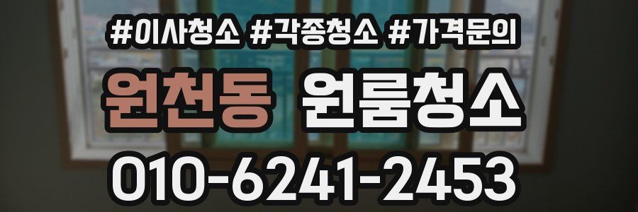 원천동 이사청소