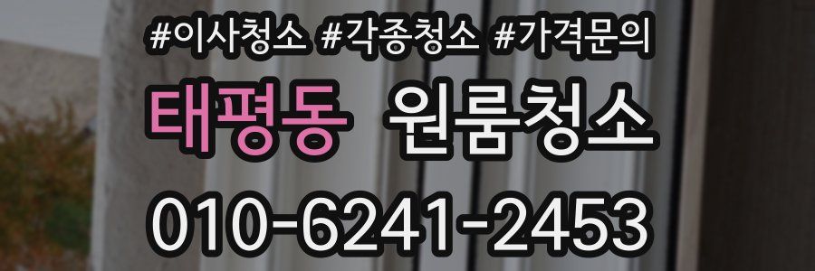 태평동 이사청소