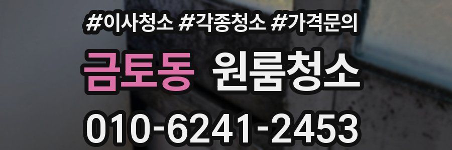 금토동 이사청소