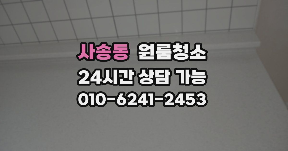 사송동 입주청소