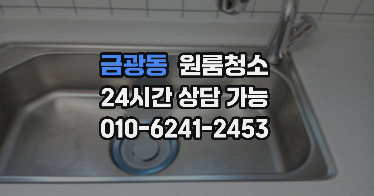 금광동 입주청소