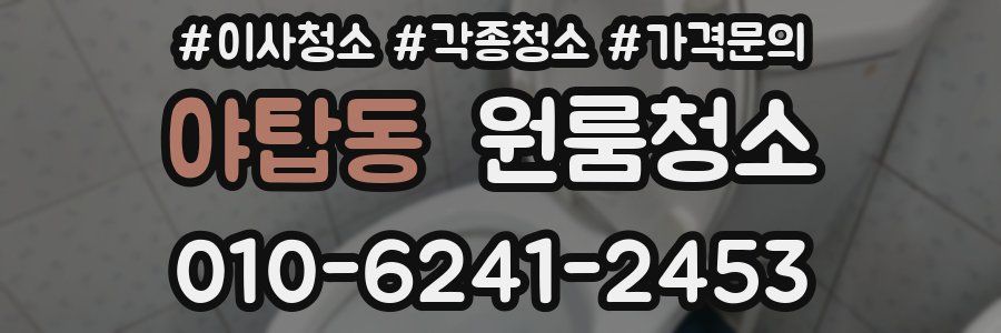 야탑동 이사청소