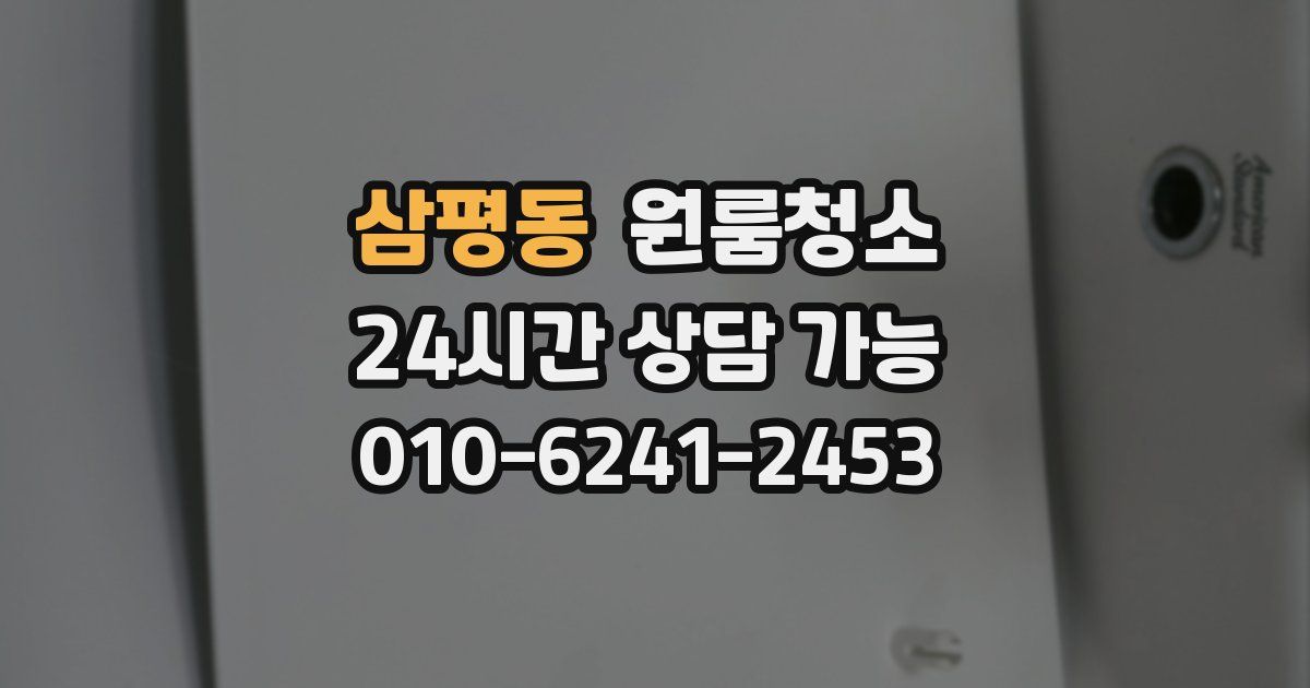 삼평동 입주청소