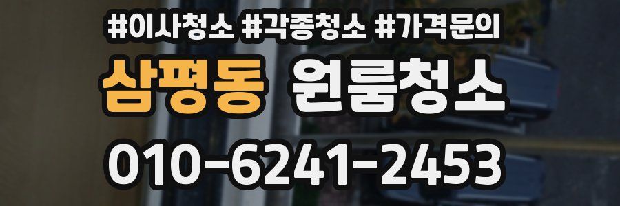 삼평동 이사청소