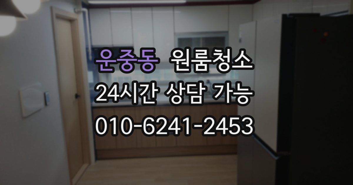 운중동 입주청소