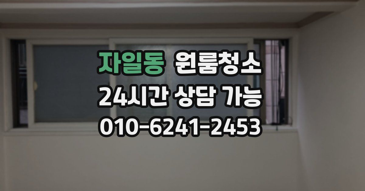 자일동 입주청소