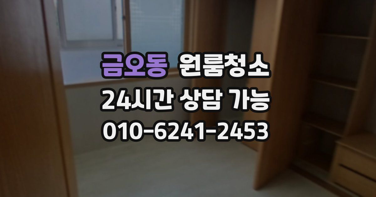 금오동 입주청소