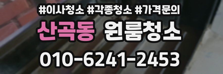 산곡동 이사청소