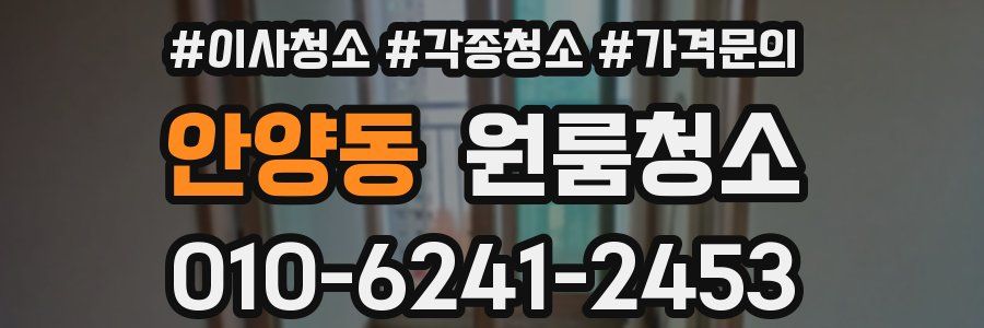 안양동 이사청소