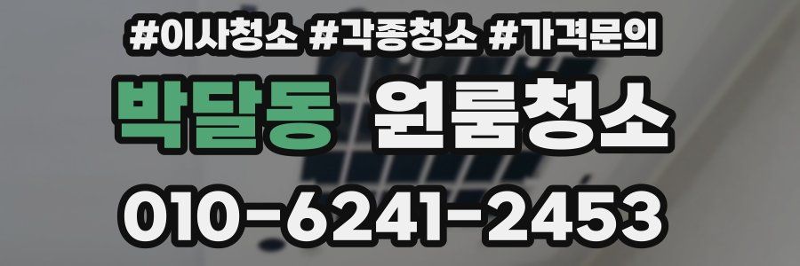 박달동 이사청소