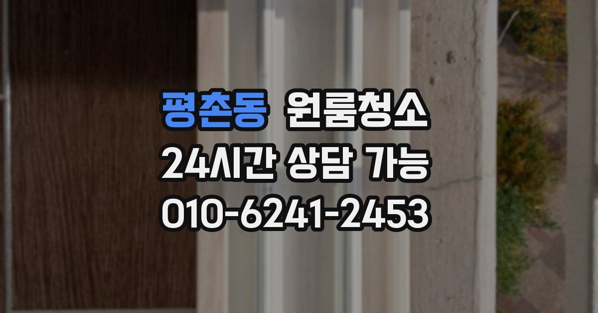평촌동 입주청소