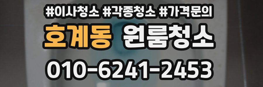 호계동 이사청소