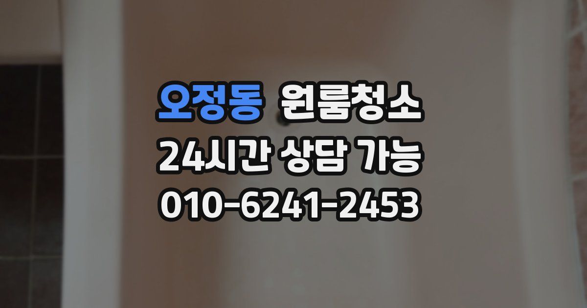 오정동 입주청소