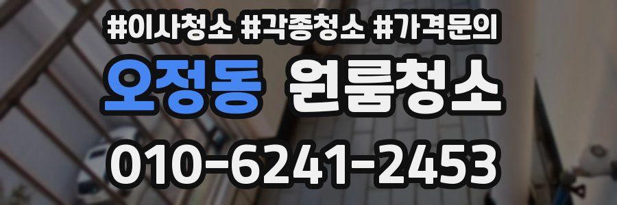 오정동 이사청소