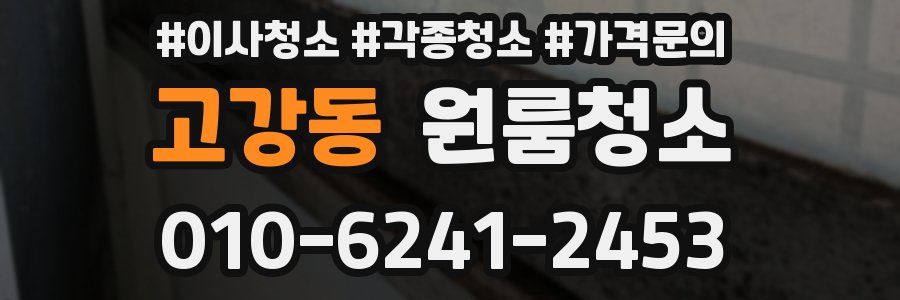 고강동 이사청소