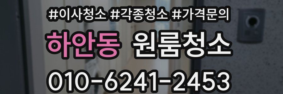 하안동 이사청소