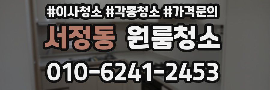 서정동 이사청소