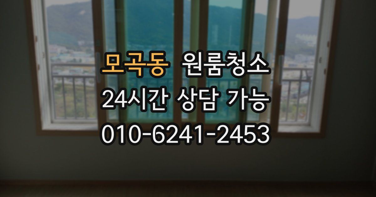 모곡동 입주청소