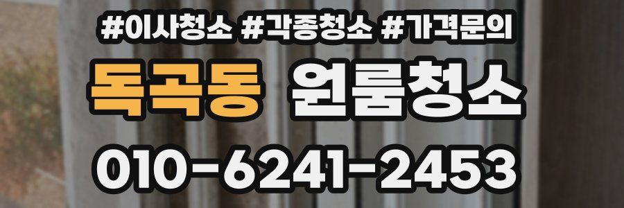 독곡동 이사청소