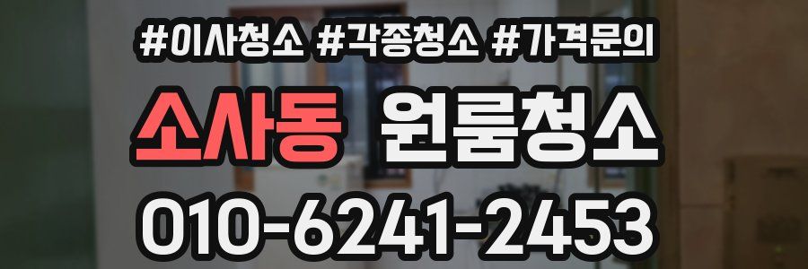 소사동 이사청소