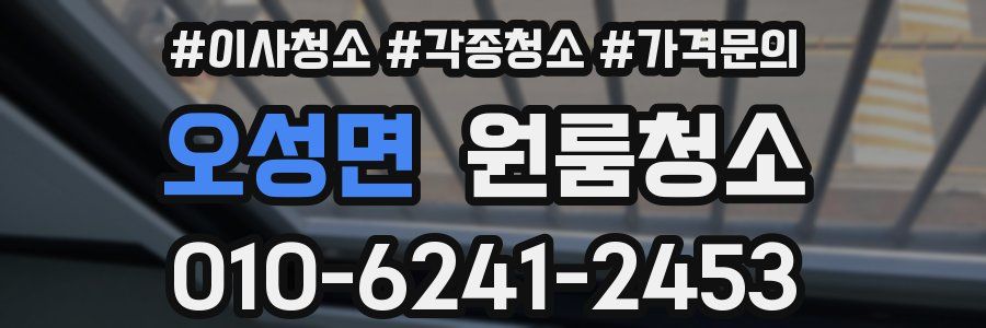 오성면 이사청소