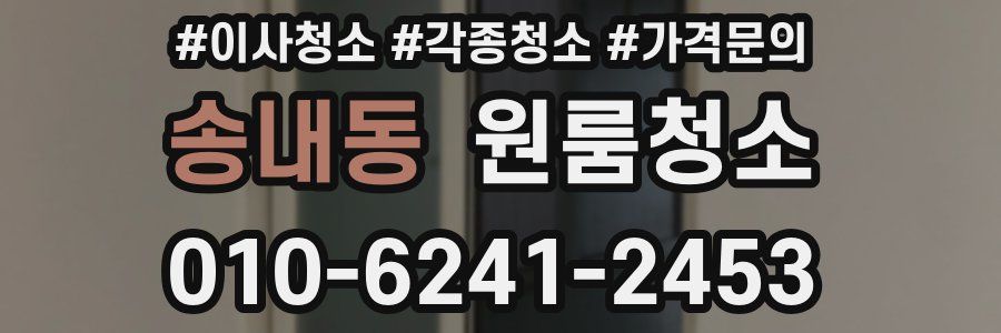 송내동 이사청소