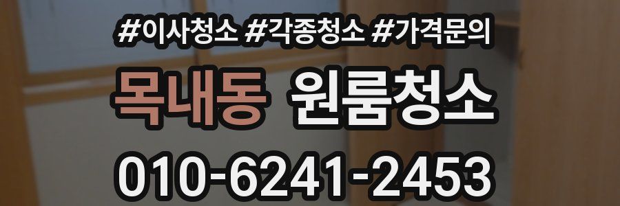 목내동 이사청소