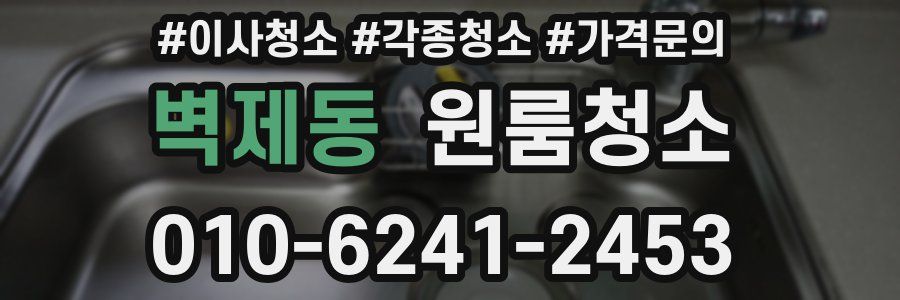 벽제동 이사청소