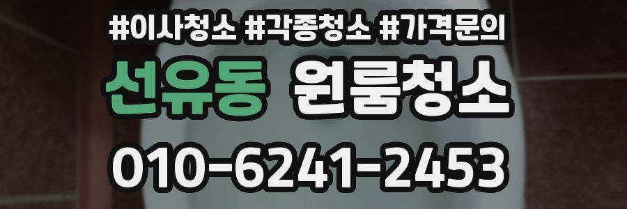 선유동 이사청소