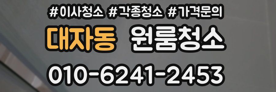 대자동 이사청소