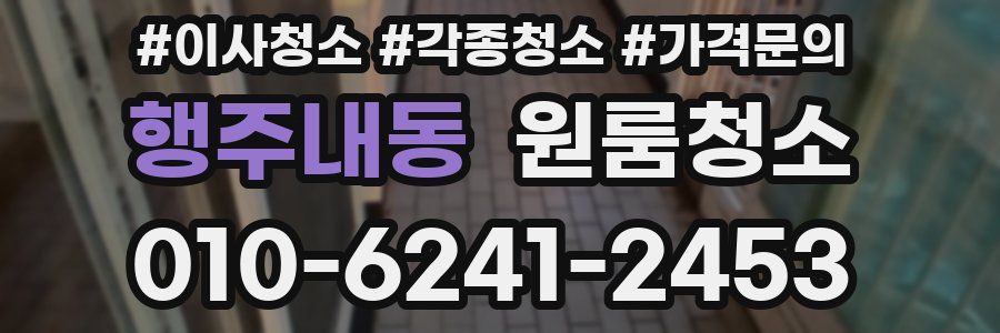 행주내동 이사청소