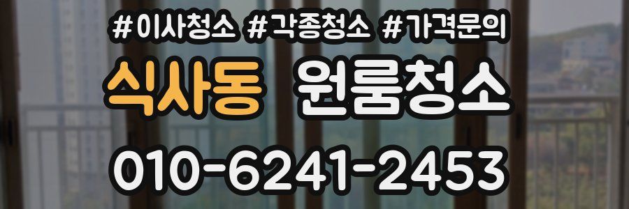 식사동 이사청소