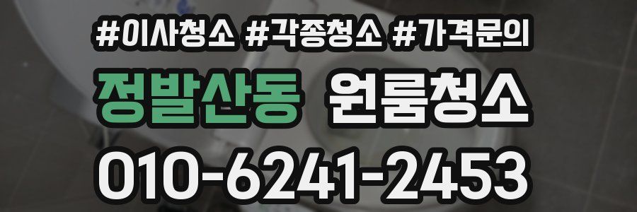 정발산동 이사청소