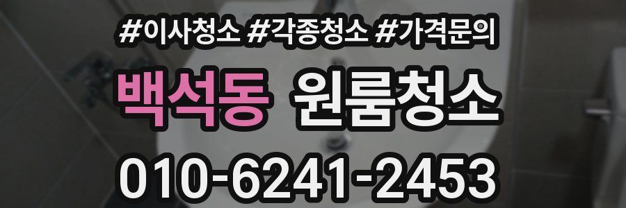 백석동 이사청소