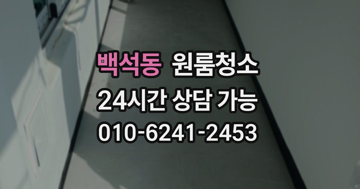 백석동 입주청소