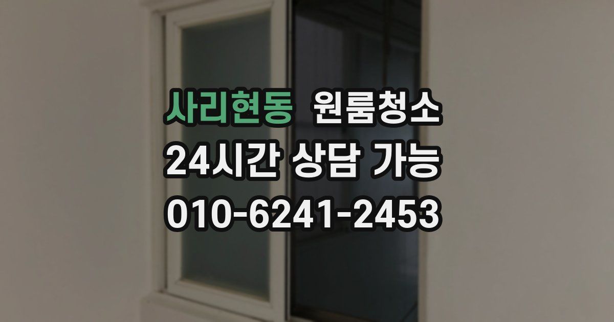 사리현동 입주청소