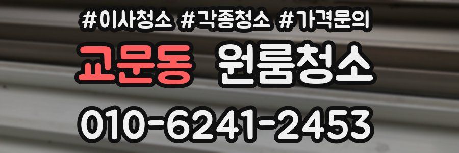 교문동 이사청소