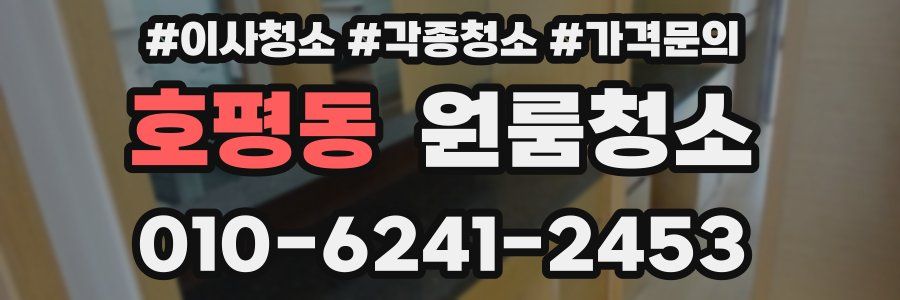 호평동 이사청소