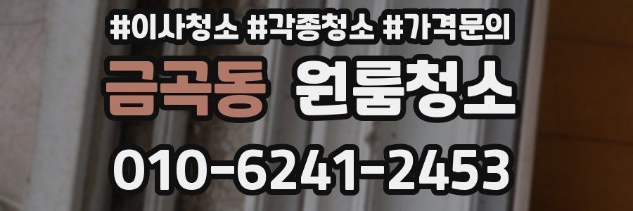 금곡동 이사청소