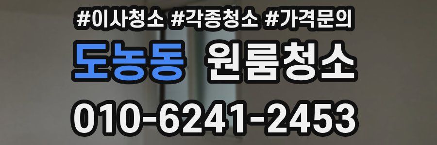 도농동 이사청소