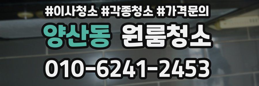 양산동 이사청소