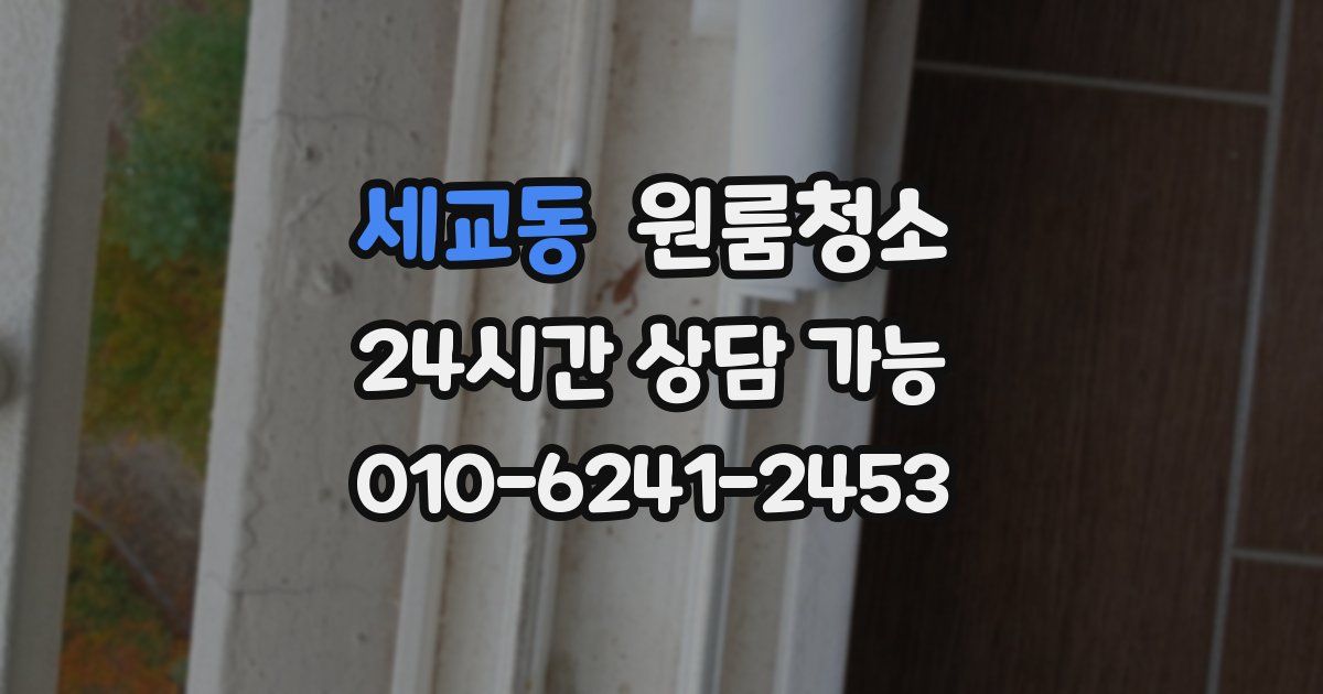 세교동 입주청소