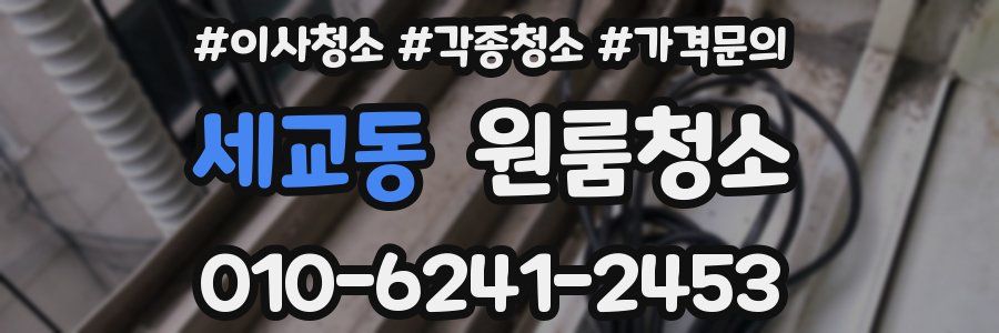 세교동 이사청소