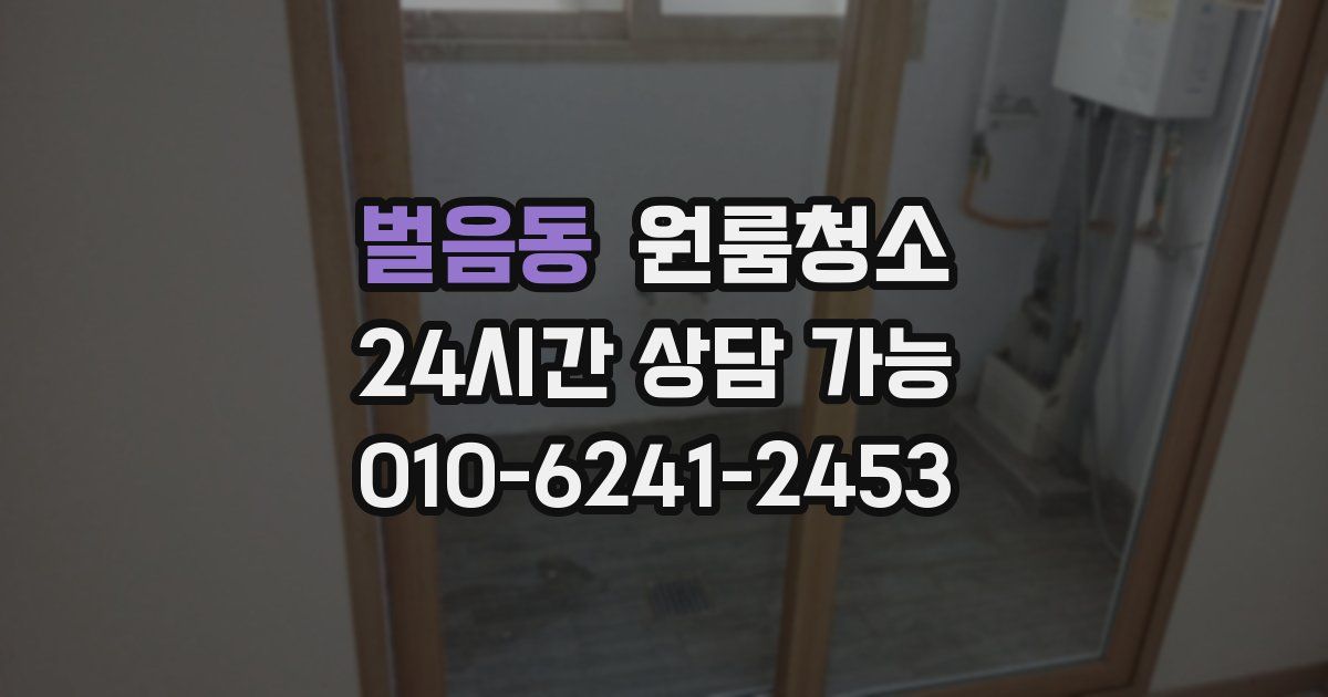 벌음동 입주청소