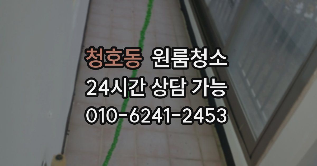 청호동 입주청소