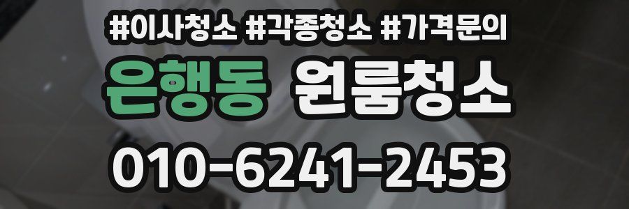 은행동 이사청소