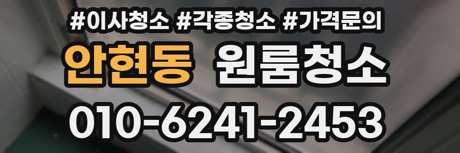 안현동 이사청소