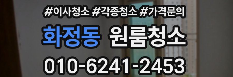 화정동 이사청소